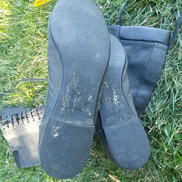 Giuseppe Zanotti charcoal gray lace up boots - Picture 6 of 8